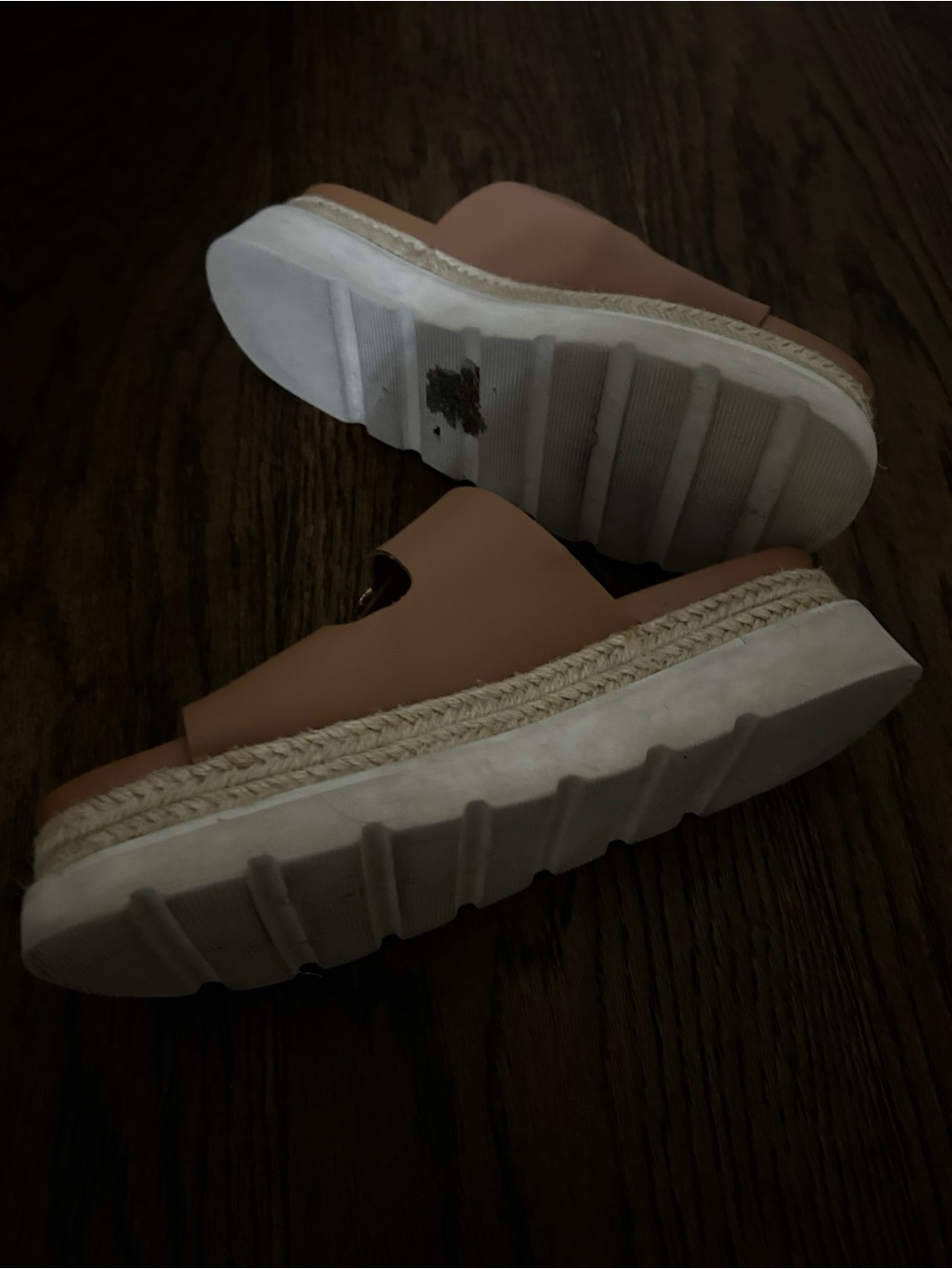 Madden Girl Tan Double-Buckle Platform Sandals - Picture 5 of 5